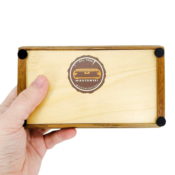 Jewelry Box - Small - Treasure (Curly Maple, Shedua, Wenge, Zebrawood) by Mikutowski Woodworking