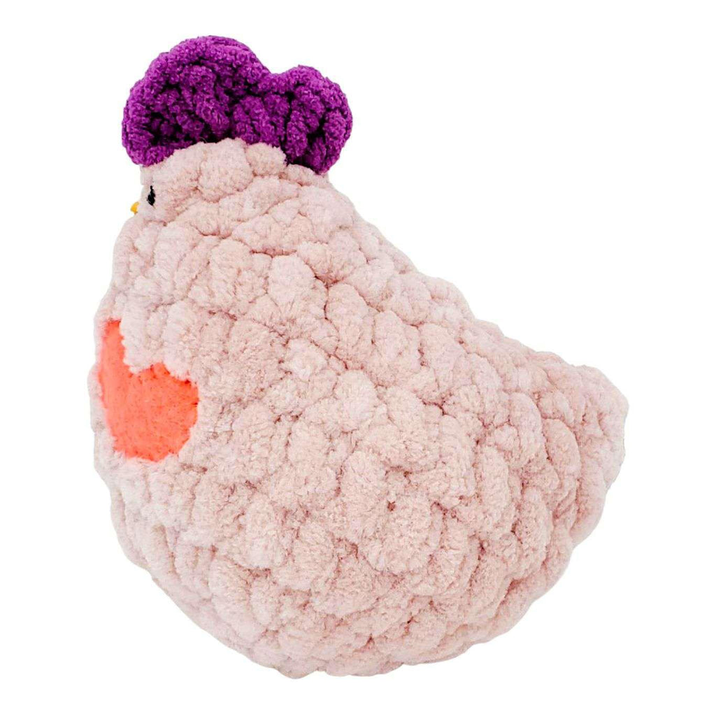 Plush Toy - Small Pink Chicken (Pink Heart) by Moyo Workshop