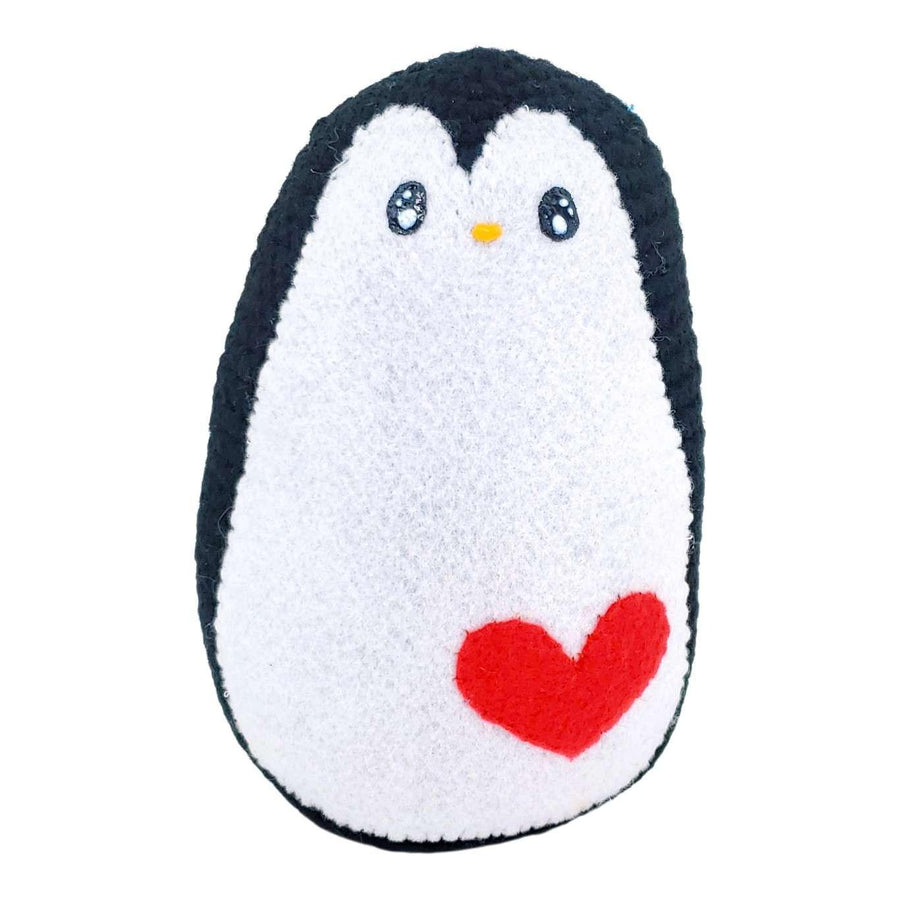 Plush Toy - Large Penguin (Black with Red Heart) by Moyo Workshop, image 7 of 7
