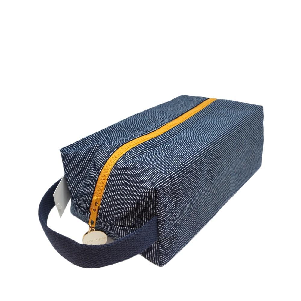 Box Zip - Dopp Kit (Denim Stitch) by Lady Alamo