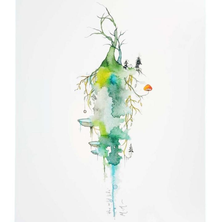 Art Print -  8.5 x11 The Wild Life Art Print by Melissa Moss Art