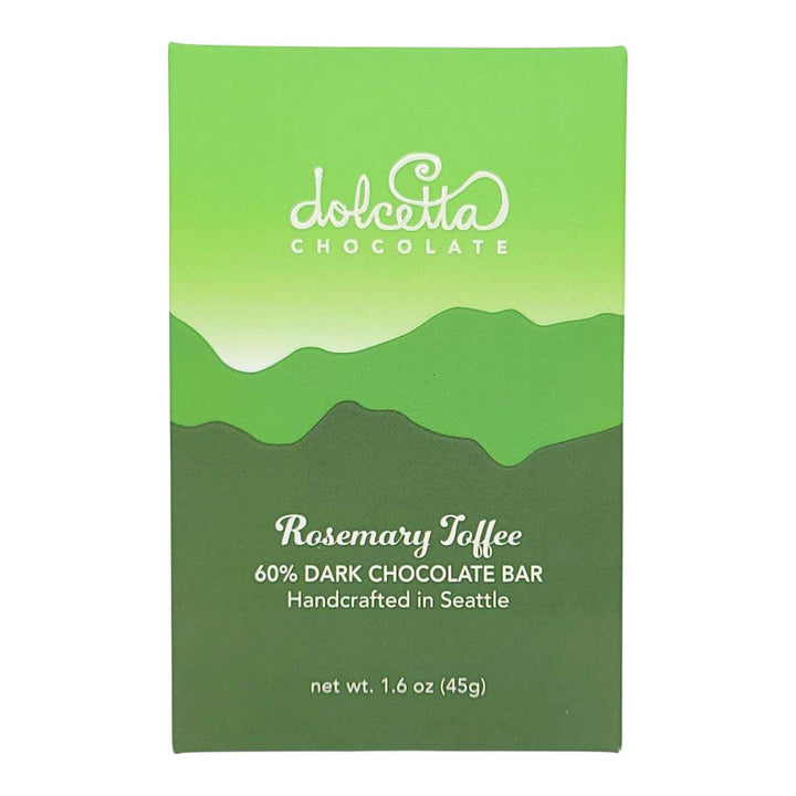 Bar - Rosemary Toffee (60% Dark Chocolate) by Dolcetta Artisan Sweets