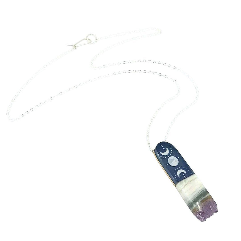 Necklace - Jasper Moons by Fernworks