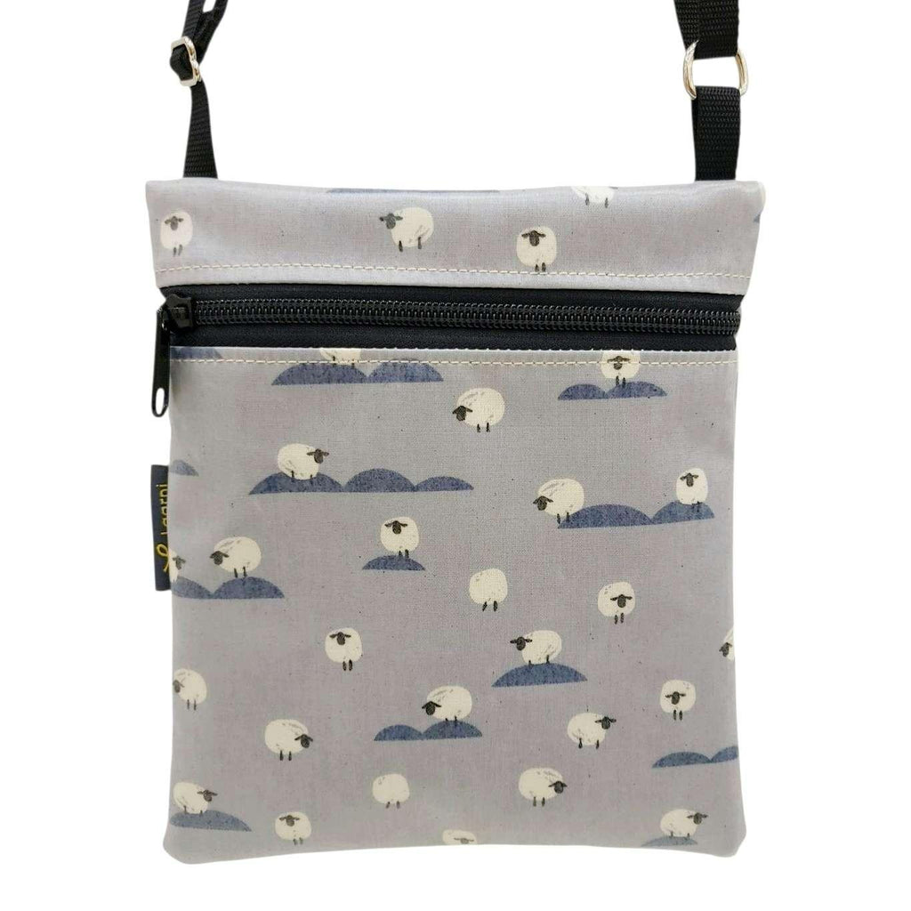Bag - Small Crossbody (Sheep on Gray) by Laarni and Tita