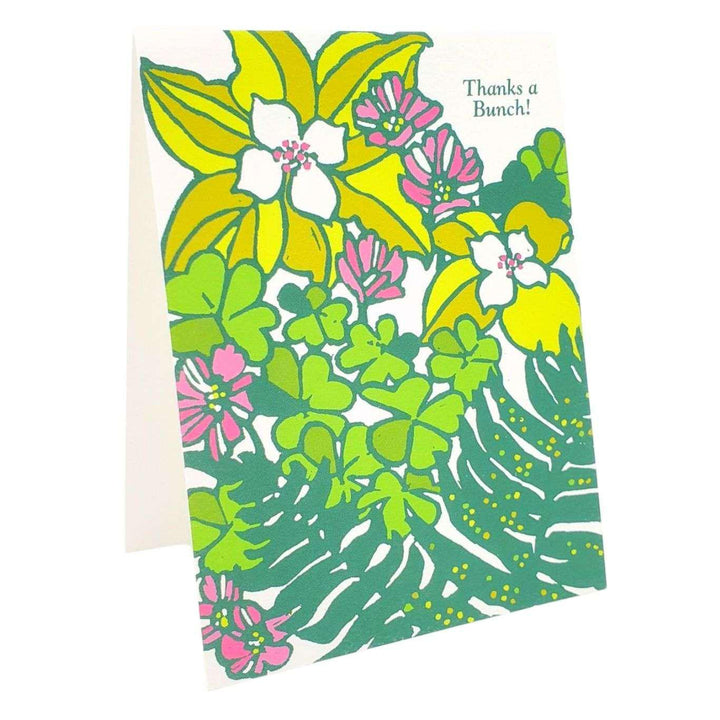 Card - Thank You - Botanical Fern and Clover by Little Green
