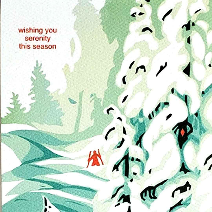 Card - Holiday - Wishing You Serenity This Holiday by Little Green