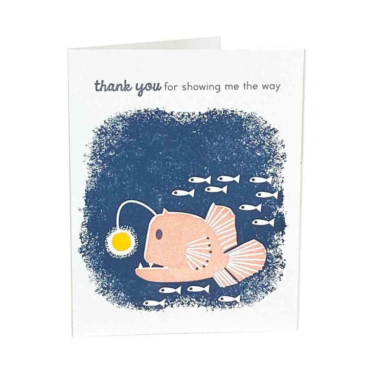 Card - Thank You - Angler Fish Thank You The Way by Ilee Papergoods