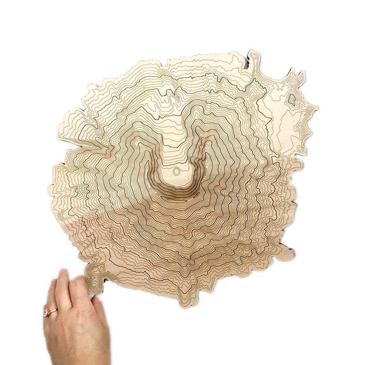 Wall Art - Mt. St Helens Topography by SML