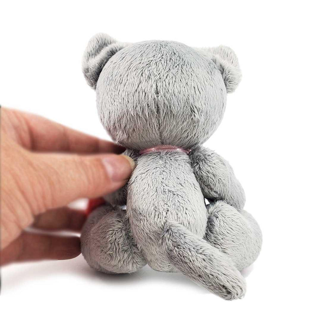 Plush - Gray Cat with a Fish by Frank and Bubby