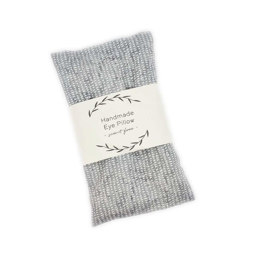Eye Pillow - Gray Dash (Lavender or Scent Free) by Two Birds Eco Shop