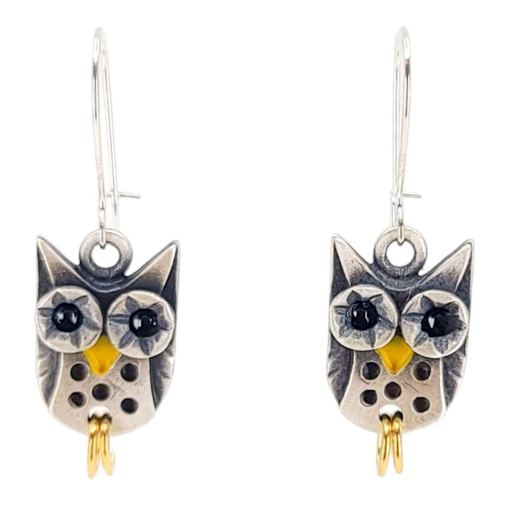 Earrings - Owl (Sterling Silver) by Chickenscratch