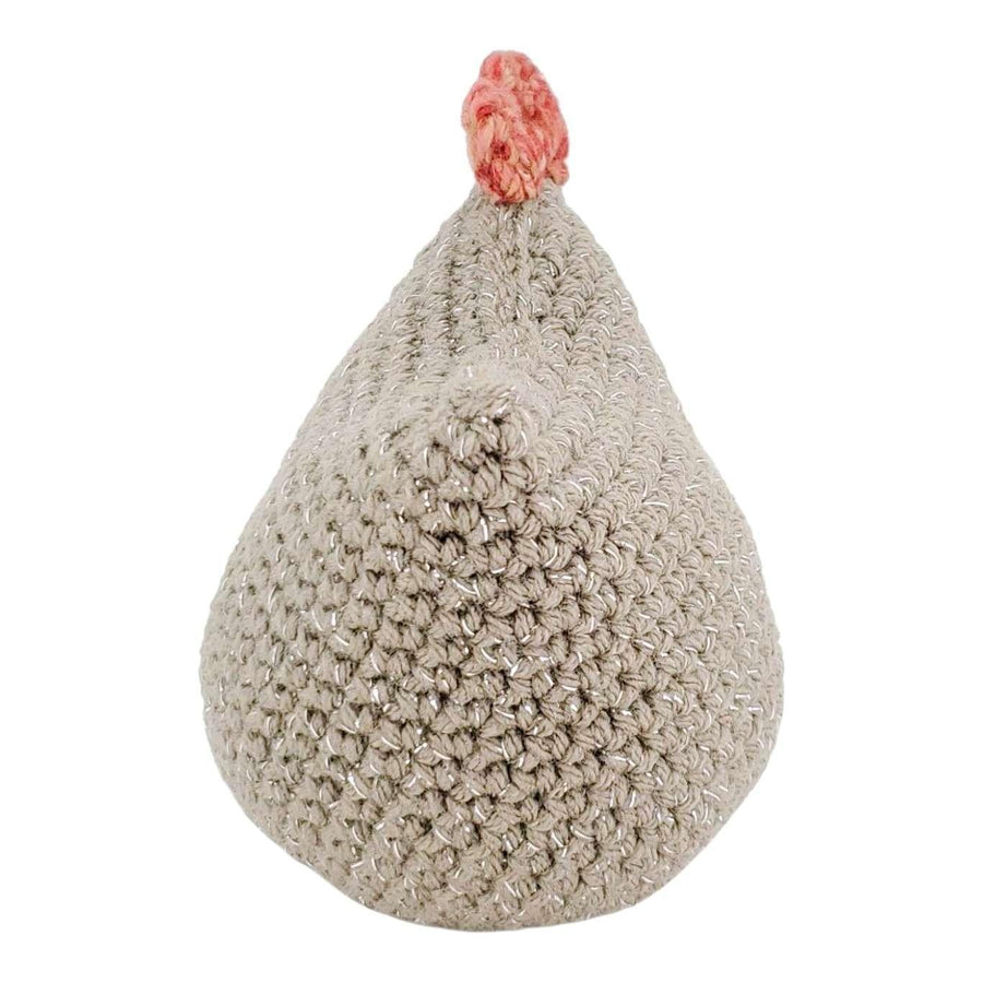 Plush Toy - Medium Chicken (Sparkle Brown with Dark Red Heart) by Moyo Workshop, image 6 of 7