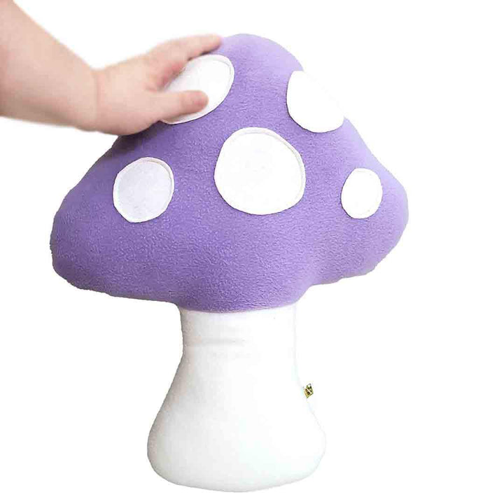 Plush - Large Mushroom Pillow (Lavender) by Beautifully Regular