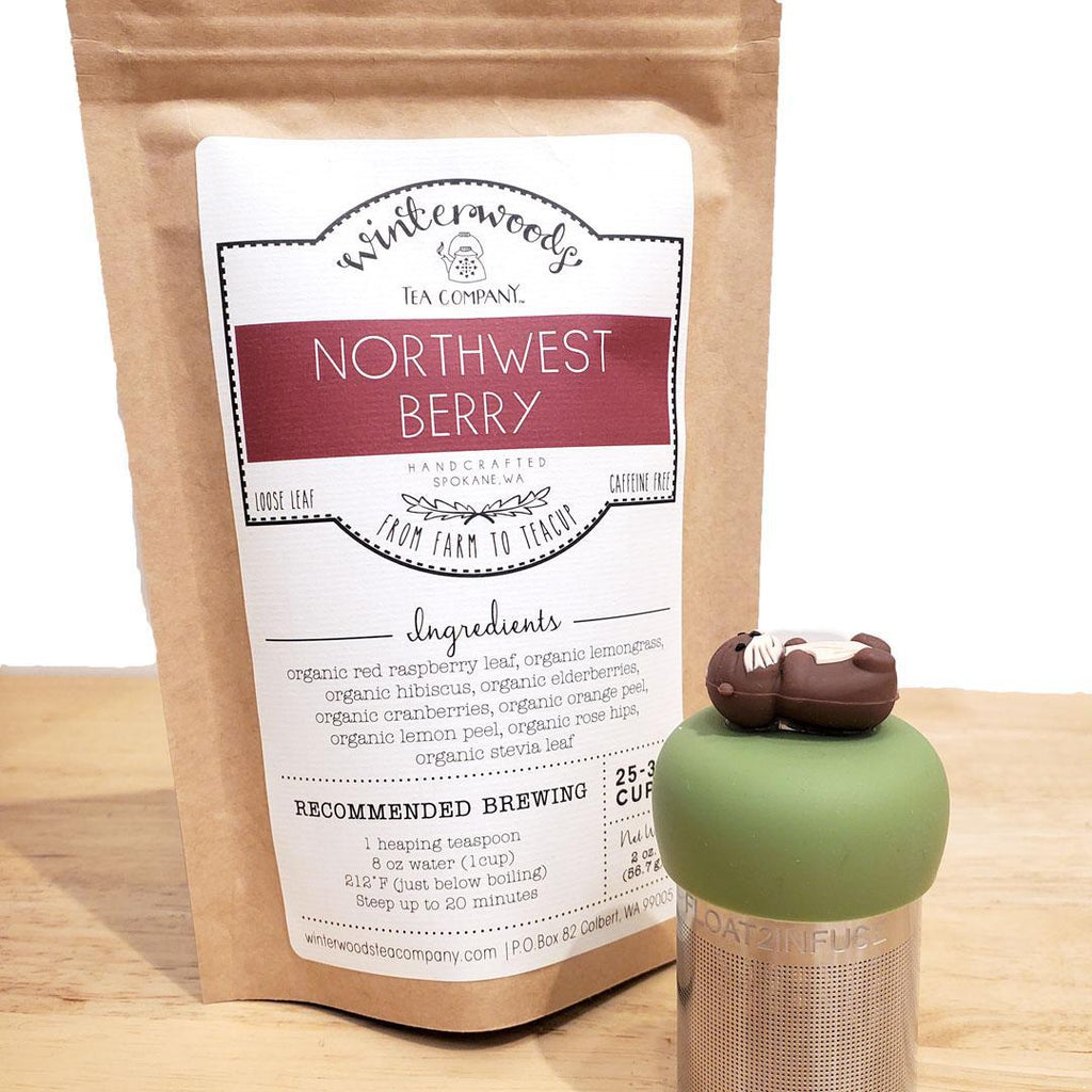 Gift Bundle – Northwest Berry Tea & Otter Infuser Set