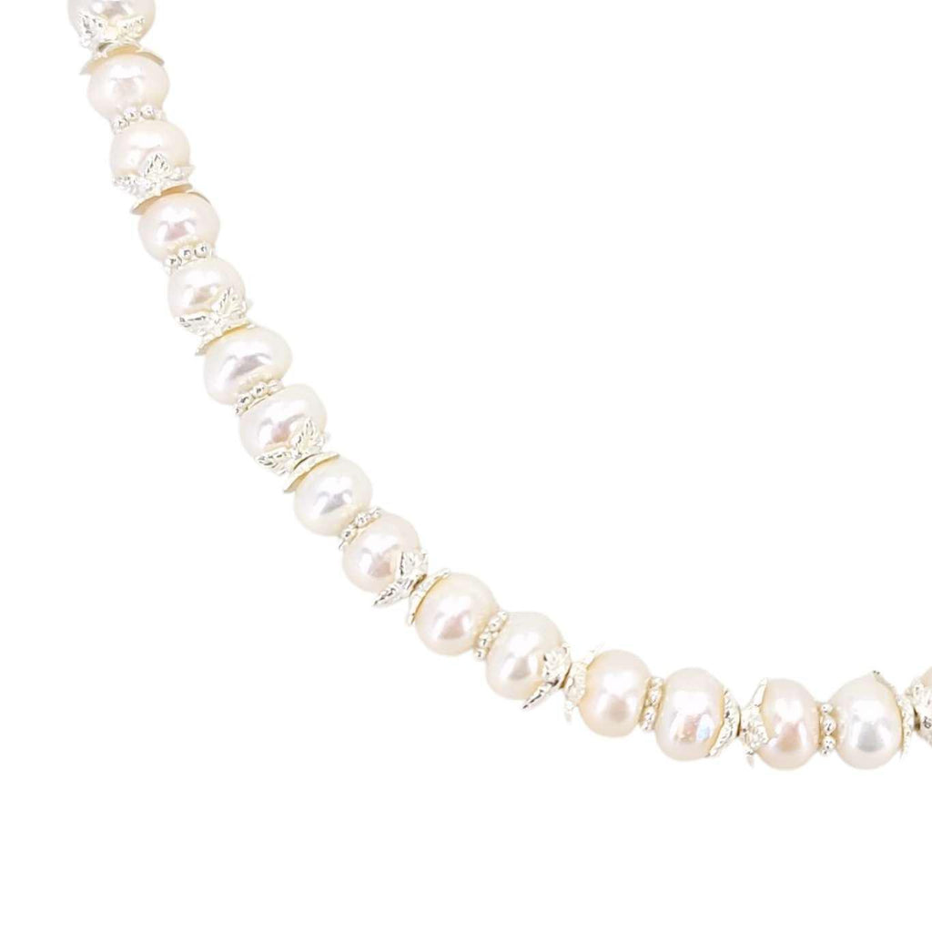 Necklace - Pearl Chain (Cream) by Tiny Aloha