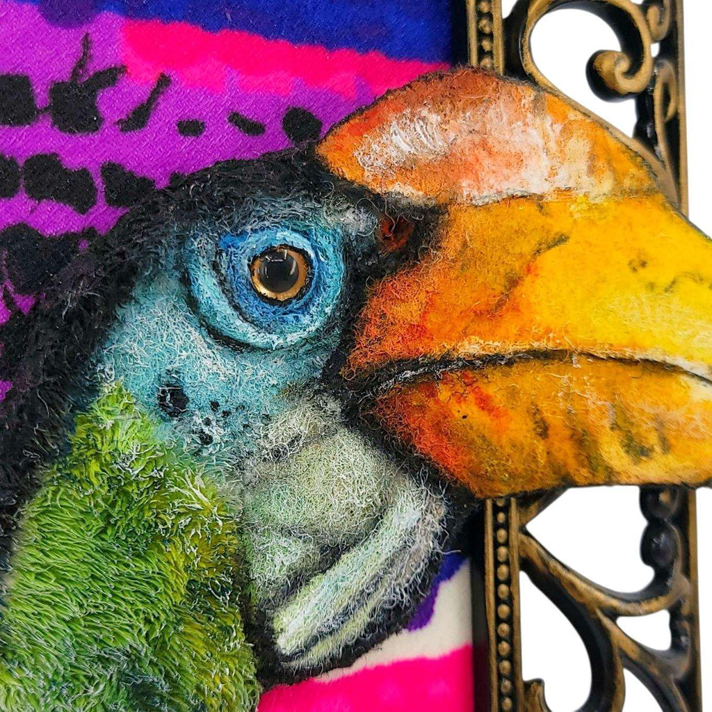 Applique Art - Hornbill (OOAK) by Chubby Bunny