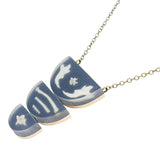 Necklace - Bone Trio (Gunmetal) by Fernworks, image 3 of 8