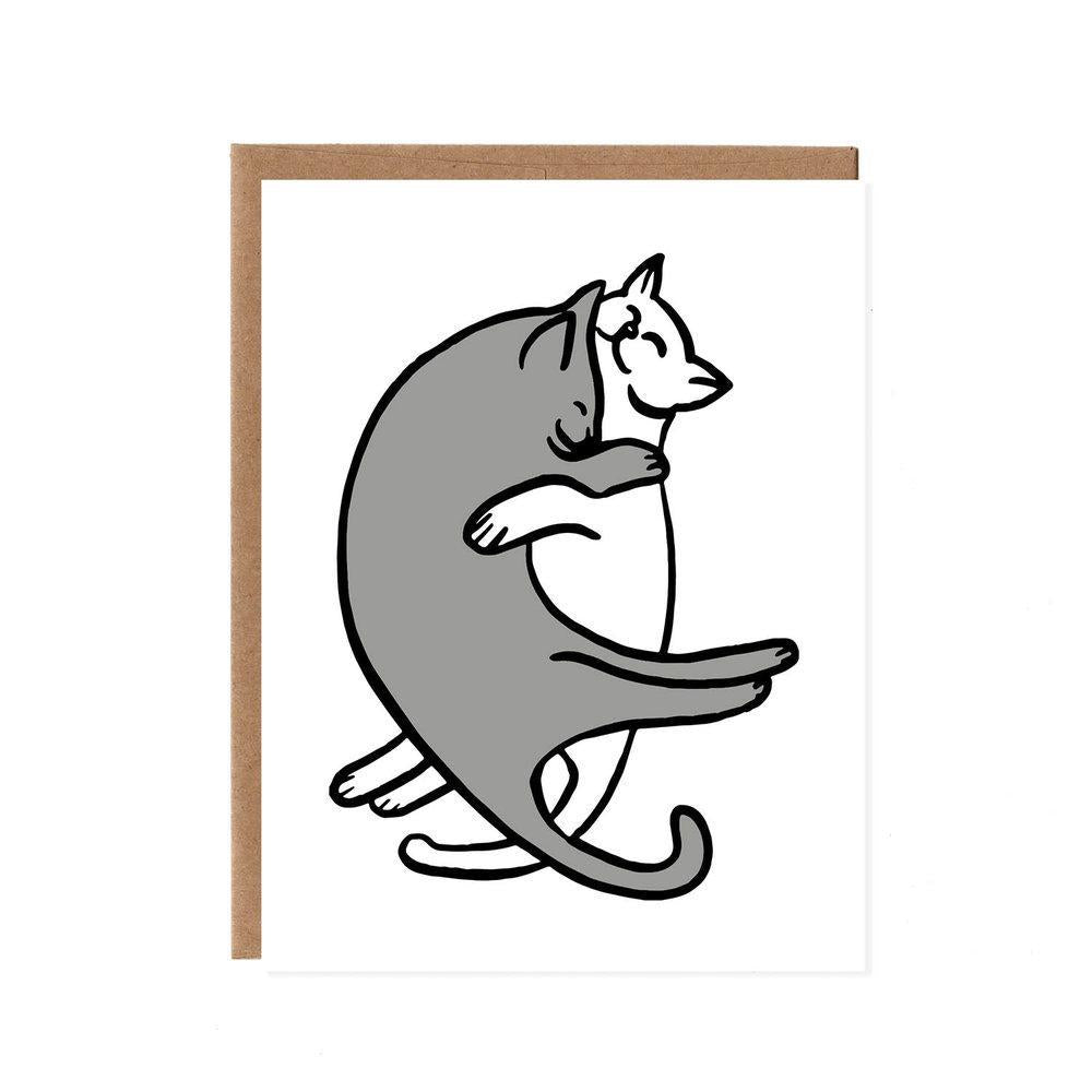 Card - All Occasion - Snuggling Cats by Orange Twist