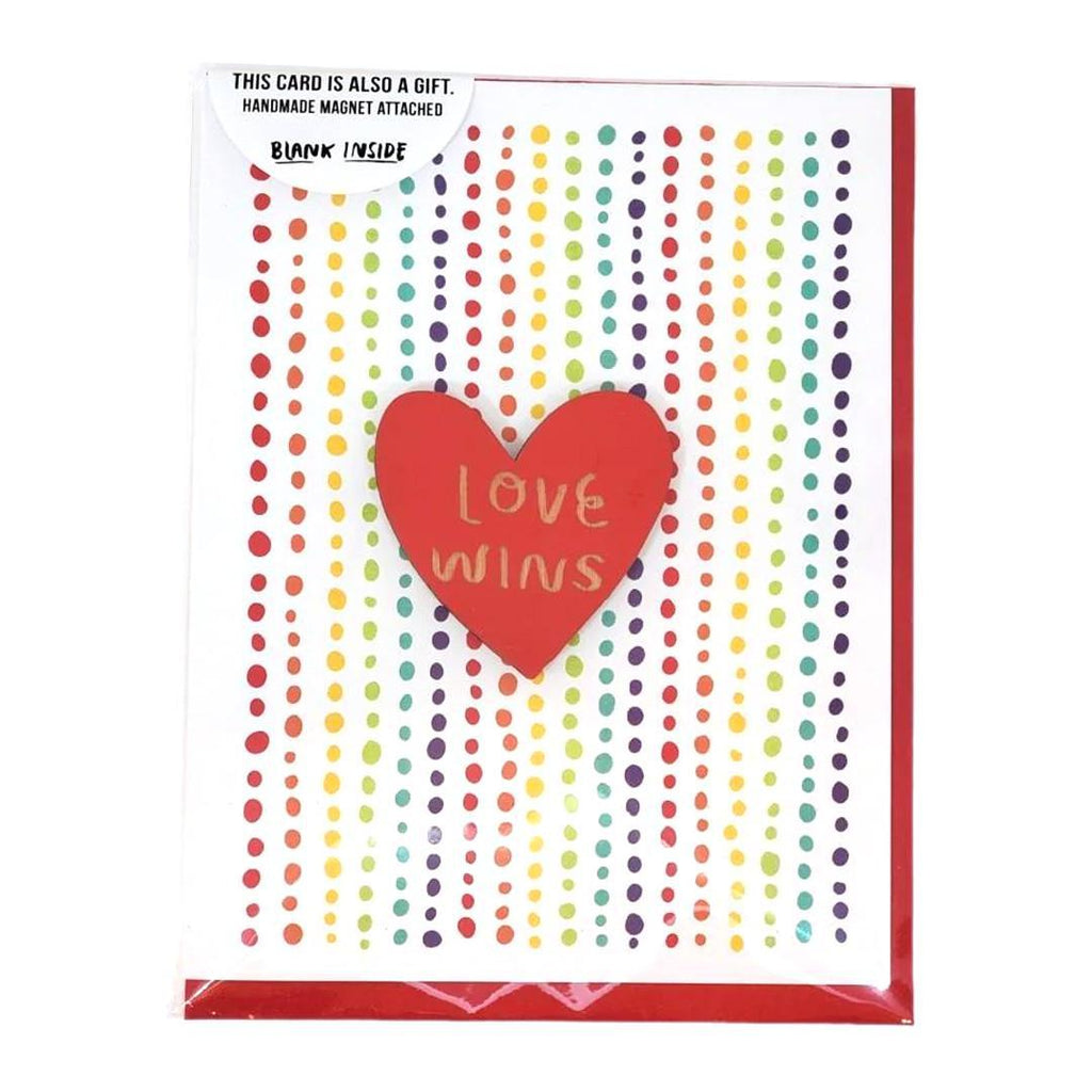 Magnet Card - Love Wins - Red Heart by SnowMade