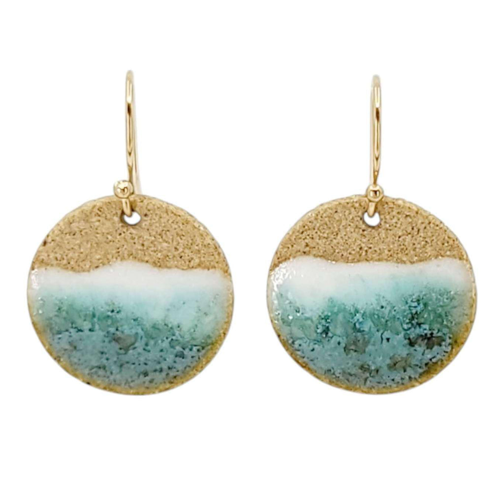 (20% Off) Earrings - Drops - Simple Kailua Circle by Almeda Jewelry