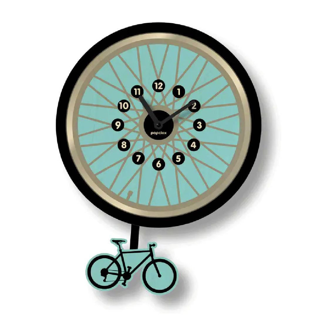 Wood Clock - Bicycle Pendulum by Popclox