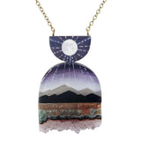 Necklace - Magic Hills Crystal (Gunmetal) by Fernworks, image 7 of 7