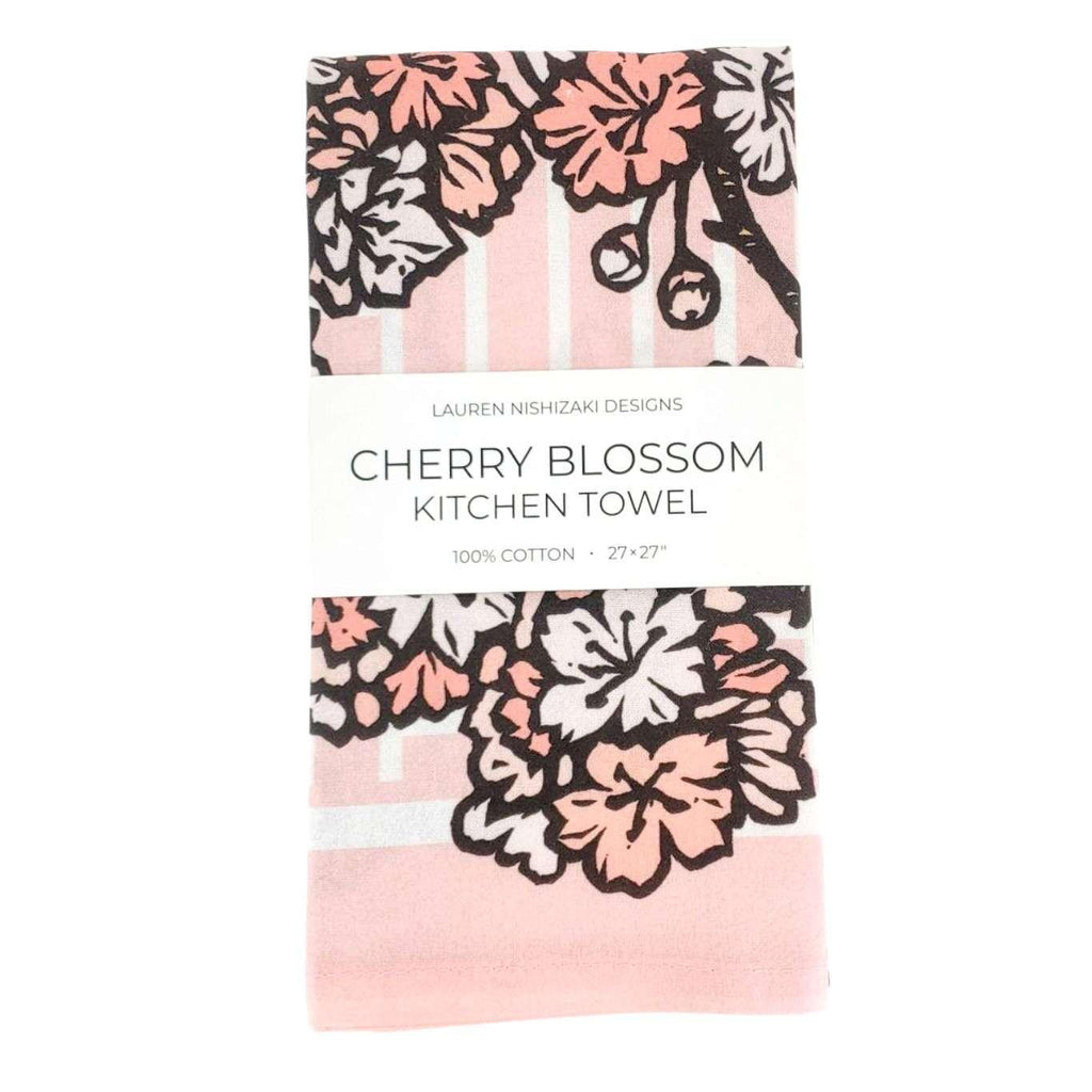 Tea Towel - Cherry Blossoms by Lauren Nishizaki