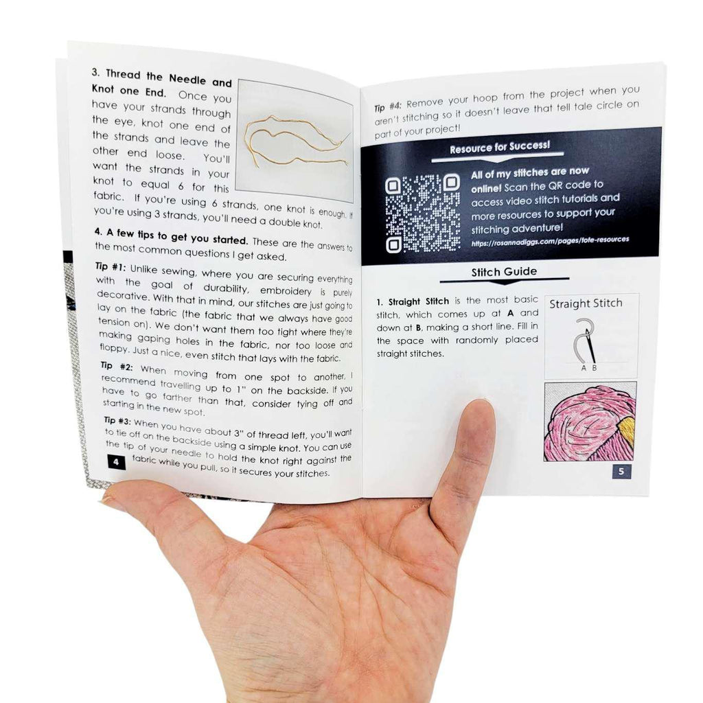 Embroidery Kit - The Mountains are Calling Tote Bag by By Hand Craft Co