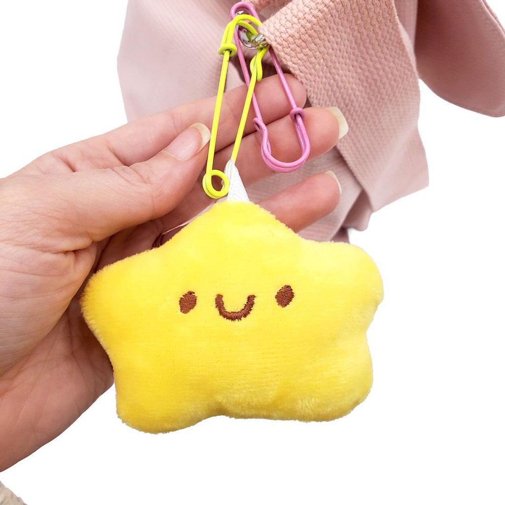 Messenger Bag - Cat Flowers Stars with Star Friend on Pink Bag by Namu