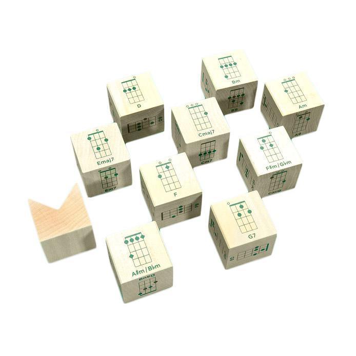 Blocks - Ukulele Chord Cubes (Set of 10) by Uncle Goose
