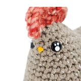 Plush Toy - Medium Chicken (Sparkle Brown with Dark Red Heart) by Moyo Workshop, image 1 of 7