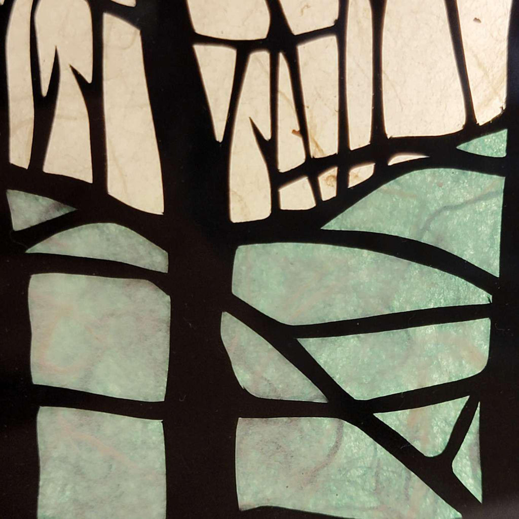 Lightbox - Hand Cut Paper Animal (Fox) by Squirrel Tacos Papercuts