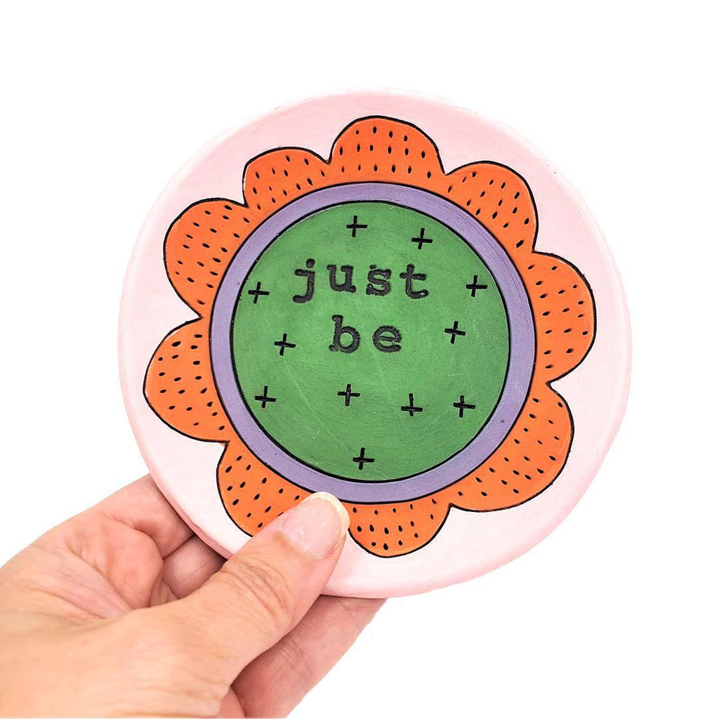 Ring Dish - 5in - Just Be (Assorted Colors) by Leslie Jenner Handmade