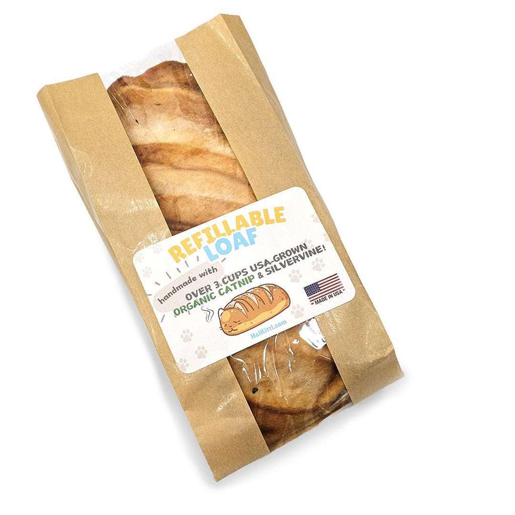 Cat Toy - Refillable Catnip Loaf by HaiKitti