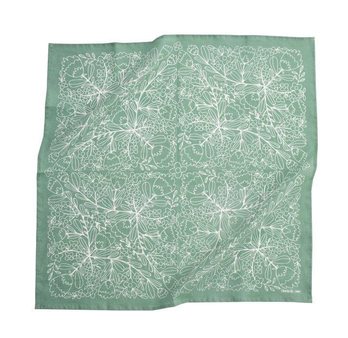 Bandana - Ivy in Oxley Green (Discontinued Design) by Hemlock Goods
