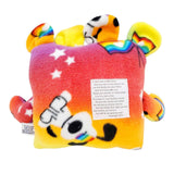 Plush - 14in - Large Chomper Buddy (Rainbow Flag Puppy Green) by Peek A Boo Plush, image 4 of 7
