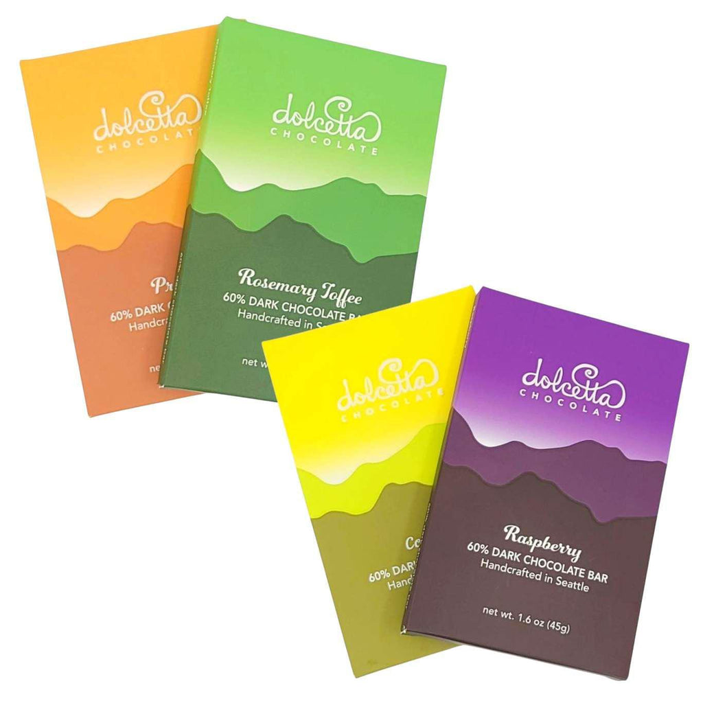 Gift Bundle - Chocolate Bar Assortment (4 Items) by Dolcetta Artisan Sweets