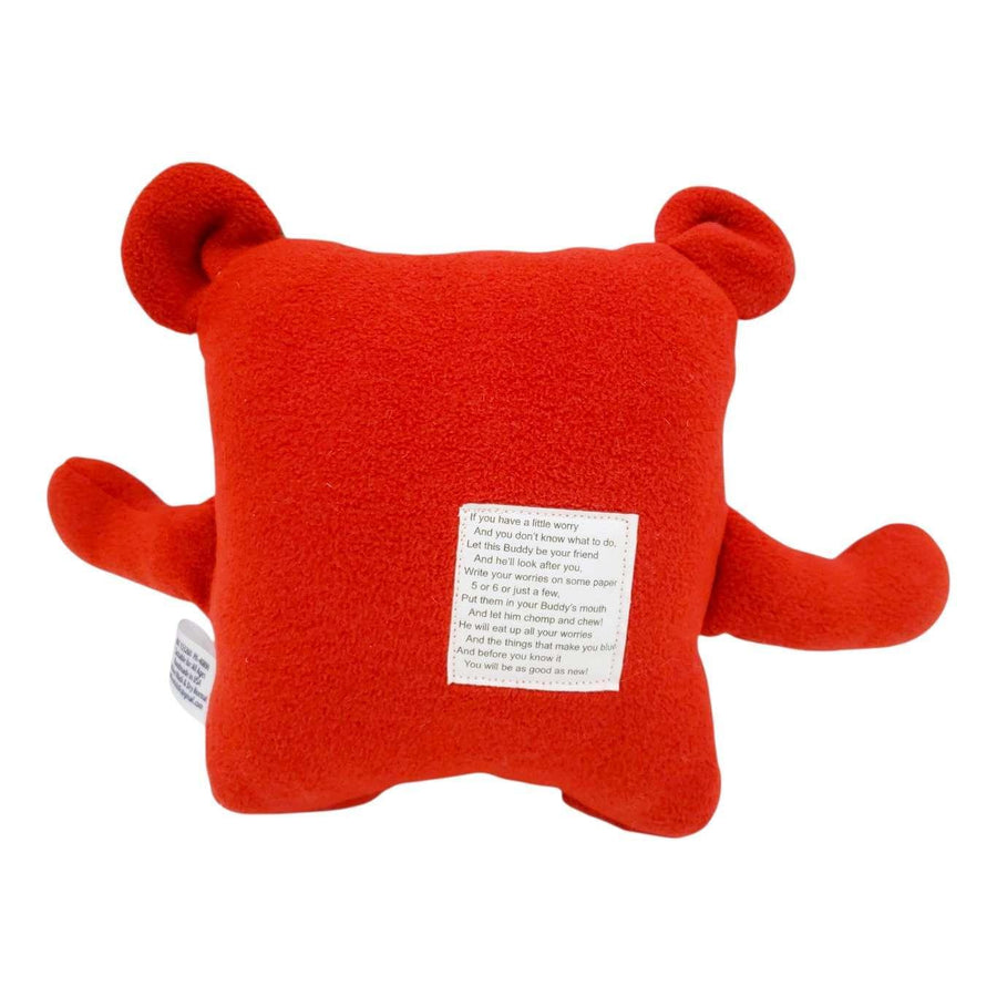 Plush - 11in - Small Chomper Buddy (Red Poinsettias) by Peek A Boo Plush, image 4 of 7