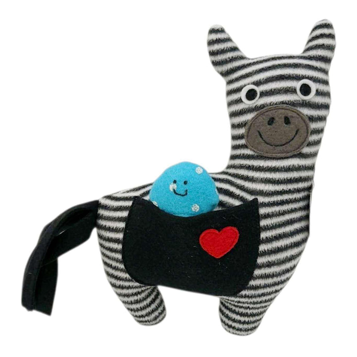 Plush - Happy Zebra (Ice Cream) by The Happy Groundhog Studio