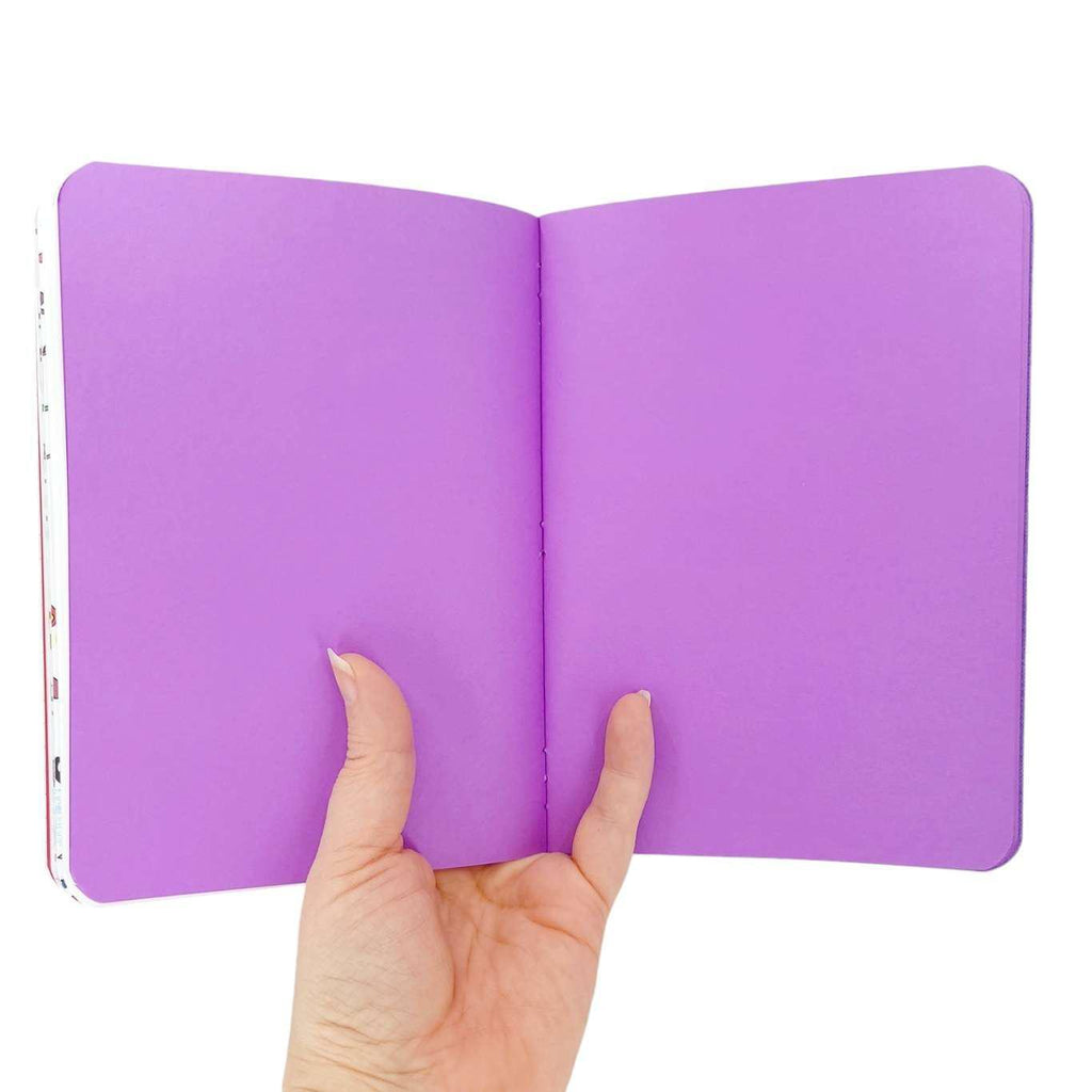 Journal - Purple Mixed Paper Notebook (Large or Small) by Original Brooks