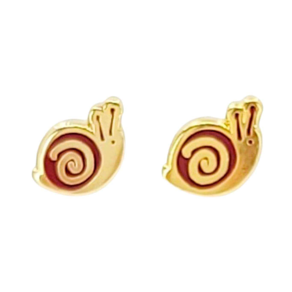 Earrings - Snail Studs by Hemleva