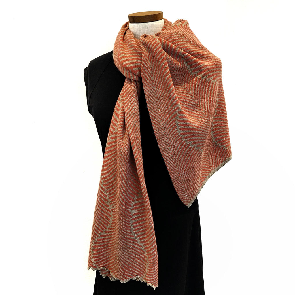 Wrap - Forest Fern in Coral and Sugar by Liamolly