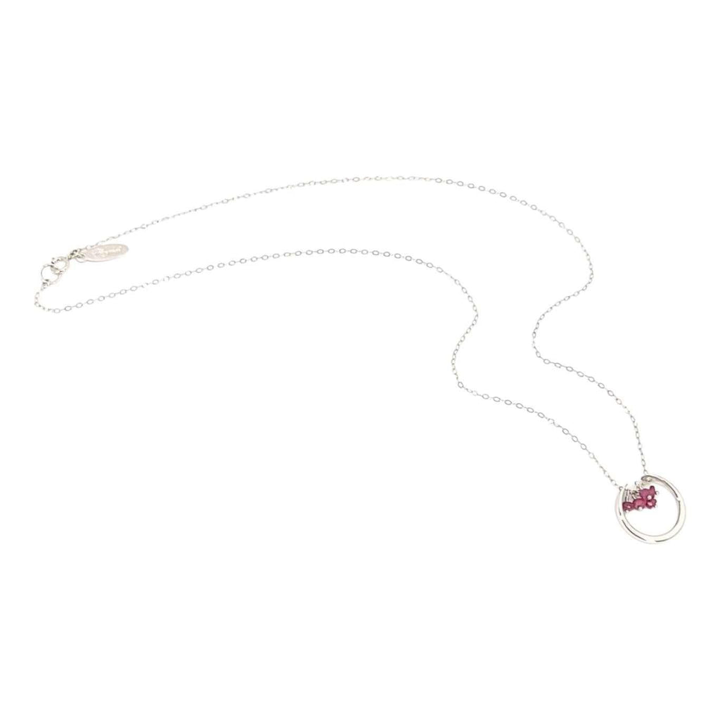 Necklace - Serena Gemstone Pendant (Ruby) by Foamy Wader