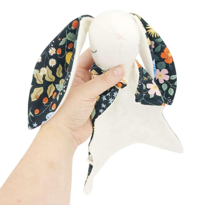 Plush - Bunny Snuggle Lovey (Strawberry Fields) by The Bird & Elephant