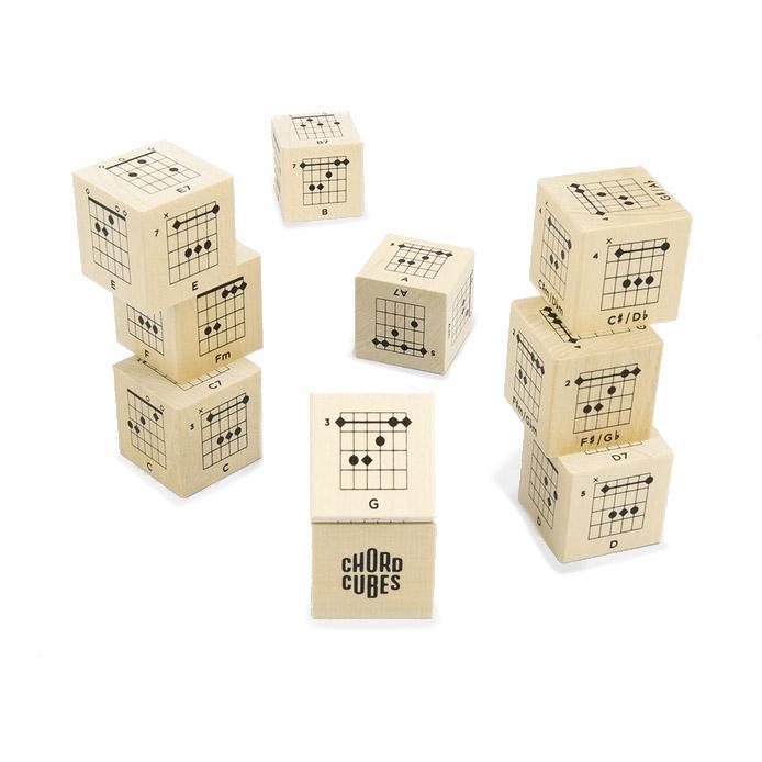 Blocks - Guitar Chord Cubes (Set of 10) by Uncle Goose