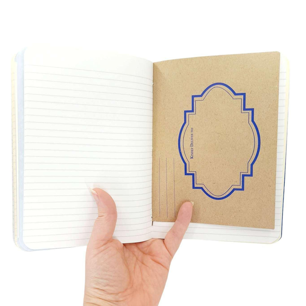 Journal - Blue Mixed Paper Notebook (Large or Small) by Original Brooks