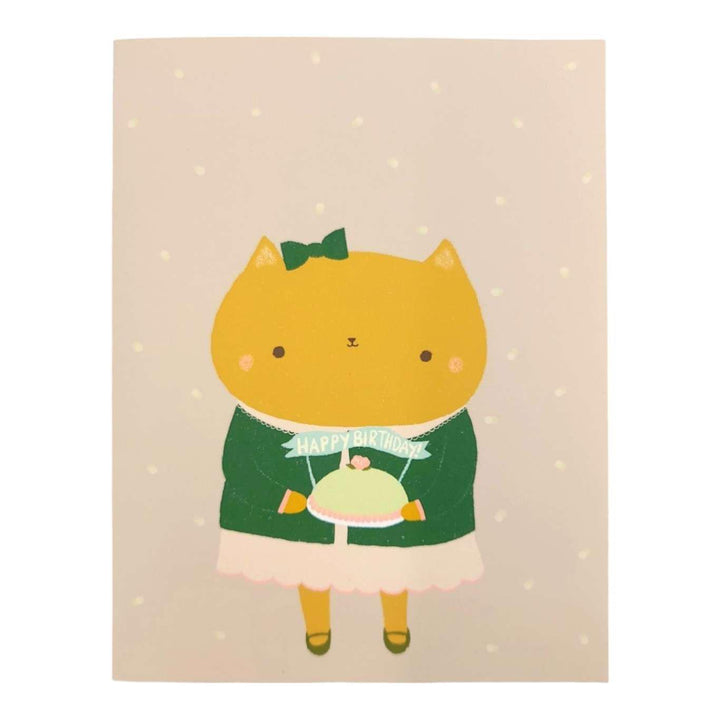 Card - Birthday - Kitty's Princess Cake Birthday by Chet and Dot