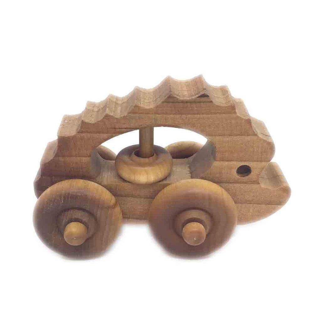 (30% Off) Wooden Rattle - Hedgehog Wooden Toy by Baldwin Toy Co.