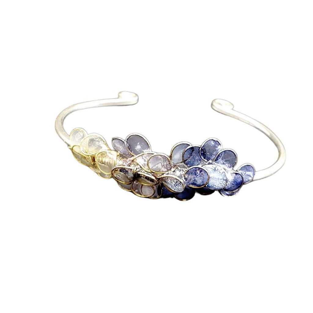 Bracelet - Indigo Petals Sterling Silver by Verso Jewelry