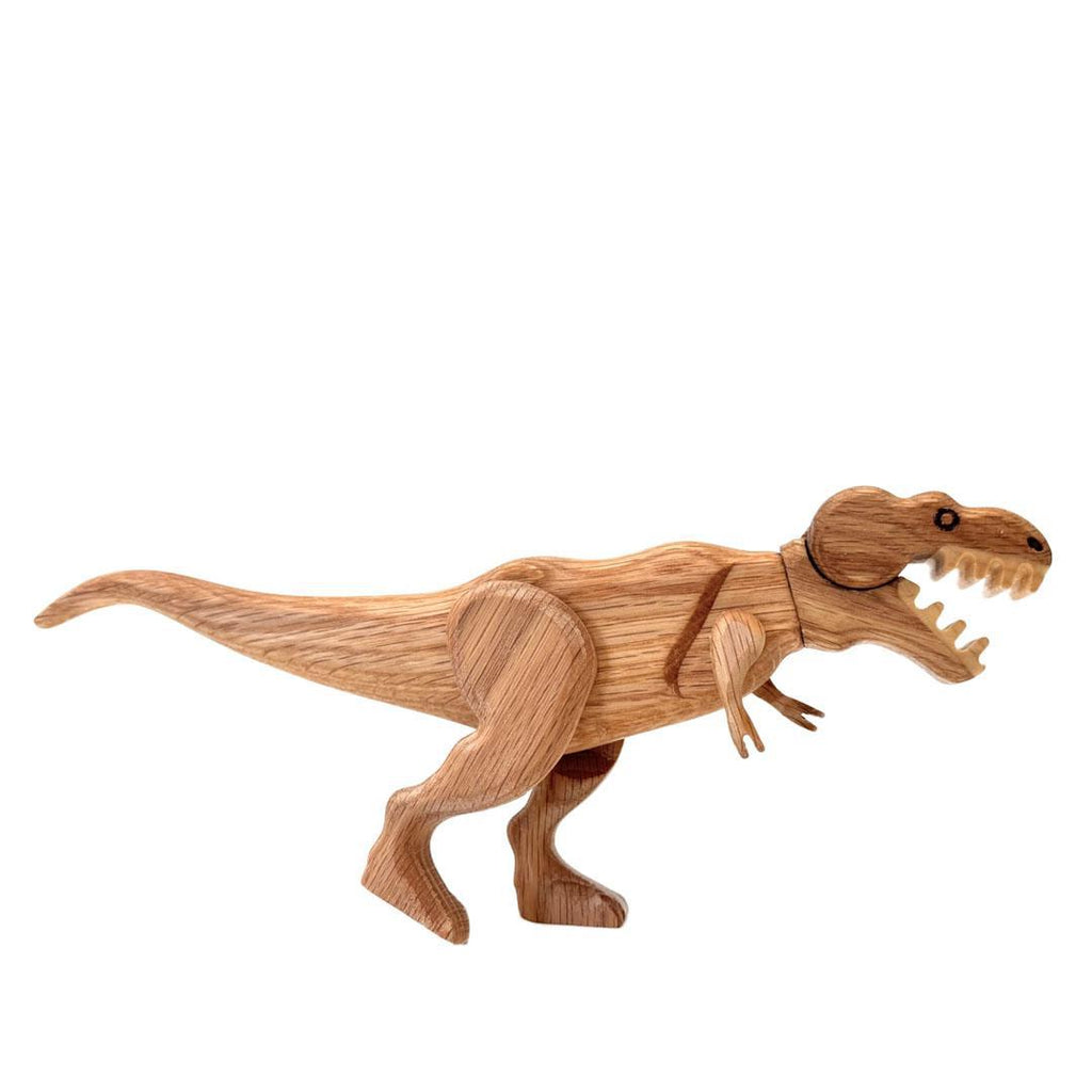 Wood Toy - Tyrannosaurus Dinosaur with Magnetic Joints by The Serious Toy Company